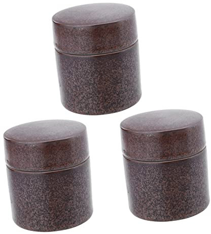 PRETYZOOM 3 Pièces Théière de réveil japonaise conteneurs de stockage de nourriture récipients en verre boîte hermétique théière japonaise bocaux récipient à thé scellé Pu'er