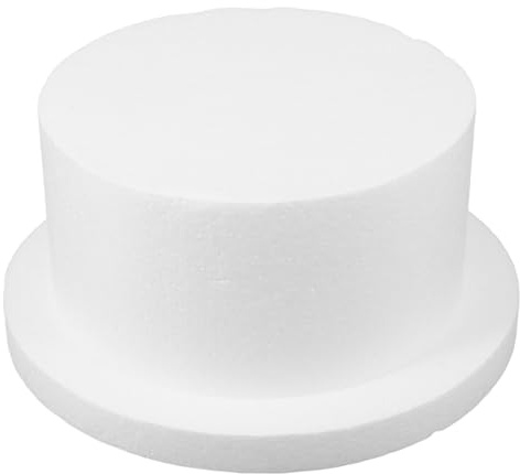 Luxshiny Manichini per Torte in Schiuma Rotondi per Torte Finte Nuziali Accessori per Decorare Forniture per Cottura