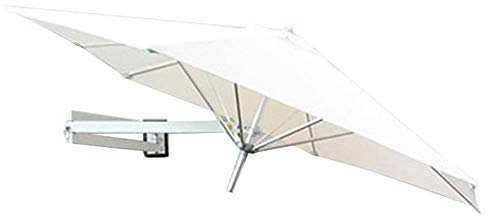 OWOHYG Parasols Parasol de Patio à Fixation Murale - Parasol de Balcon de Jardin extérieur, Poteau en Aluminium, 7 Pieds