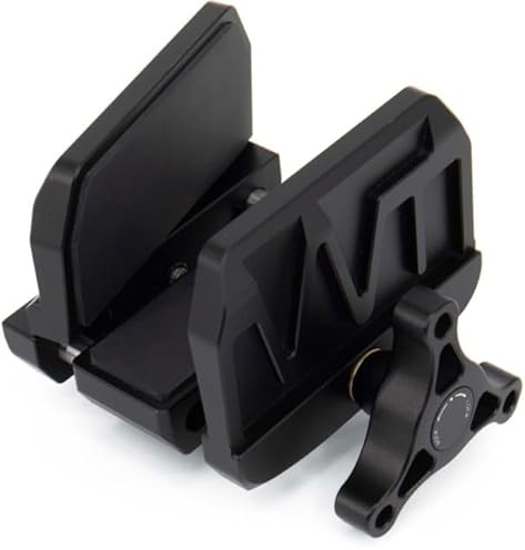 Warrior Tripods The Hero Clamp – Arca Plate Compatible, CNC Aluminum, .50 BMG Rated, Predator Hunting & Precision Shooting Tripod Mount – Dual Thread, Extreme Stability, Rubber Grip