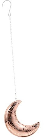 PRETYZOOM Moon Shape Disco Ball Decorations Hanging Disco Pendant for Party Decor Outdoor Indoor Decorations