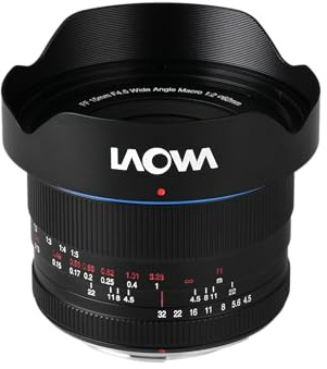 LAOWA Objectif 15mm f/4.5 Grand Angle X0.5 Macro Compatible avec Nikon F | Provenance France. Emballage securisé. Livré avec Facture dont TVA.