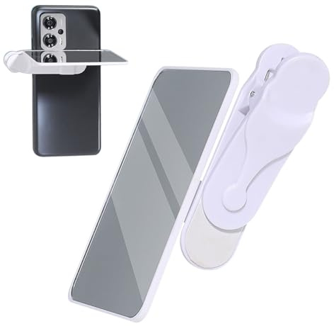 Selfie Glass for Phone, Selfie Glass for Rear Camera, Mobile Phone Clip-On Rear Camera, Wear-Resistant Portable Mirror With Reflective Effect for Outdoor Travel Gatherings Vlogging