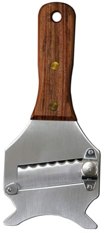 RASTKY Grattugia per Tartufi Multifunzionale, Resistente Alla Ruggine, con Scaglie di Cioccolato, con Manico in Legno, per Aiutante in (SILVER)