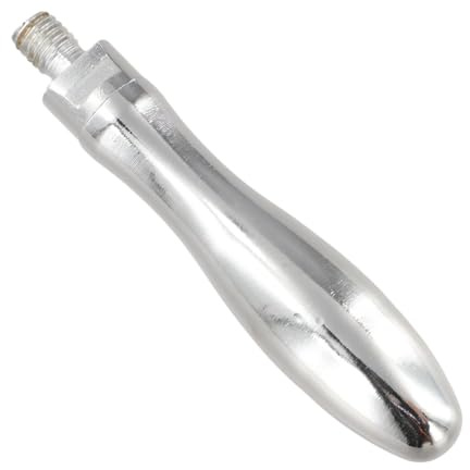 Mango de manivela de seguridad, pieza de fresadora de rosca de 3/8 pulgadas para Bridgeport, aleación de aluminio, 107 mm de longitud, color plateado