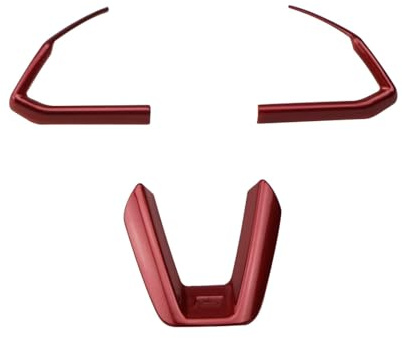 KUWAYO For Mazda 3 6 CX3 CX-3 CX-5 CX5 CX8 CX 9 Axela ATENZA 2017 2018 2019 3 pezzi volante for auto rivestimento paillettes adesivo copertura(Red)
