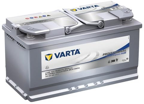 VARTA Professional Dual Purpose AGM Batterie für Caravans, Wohnmobile & Boote – 12V 95Ah 850A (LA 95) – Versorgerbatterie & Starterbatterie in einem