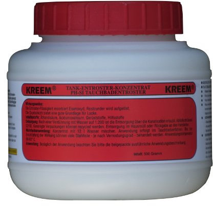 KREEM Tankentroster-Granulat PH-SI für 12 Liter Tauchbad, funktioniert nur bei vorheriger Reinigung mit Tankreiniger Stahl F-E
