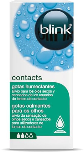 blink contacts gotas hidratantes/BAUSCH + LOMB / 10ml compatible con lentes de contacto