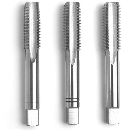 GSR Gewindebohrer | Vor-, Mittel- und Fertigschneider | M6 x 1,0 | 3-tlg. | für Edelstahl | Handgewindebohrer Satz | DIN 352 | HSSE…