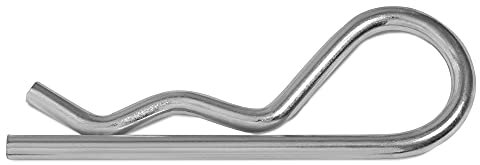 HEAVYTOOL Federstecker 5mm x 102mm einfach (10 Stück) Federvorstecker Federsplinte Federsplint Federstift