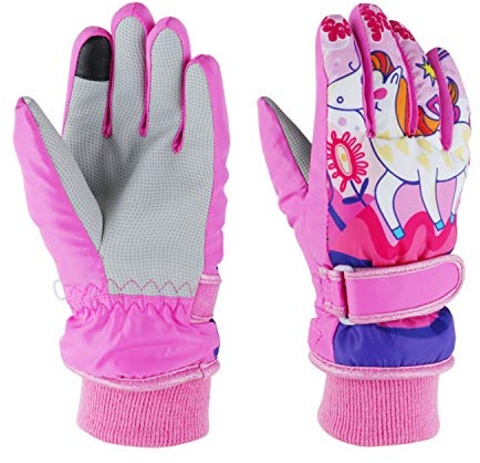 EVBEA Toddler Women Mens Snow Gloves Kids Waterproof Winter Warm Thermal Ski Snowboard Ladies Glove
