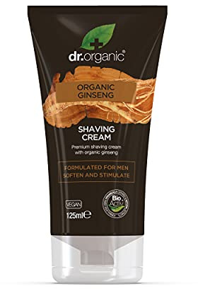 Dr. Organic | Crema de Afeitar de Ginseng Orgánico | 125 ml