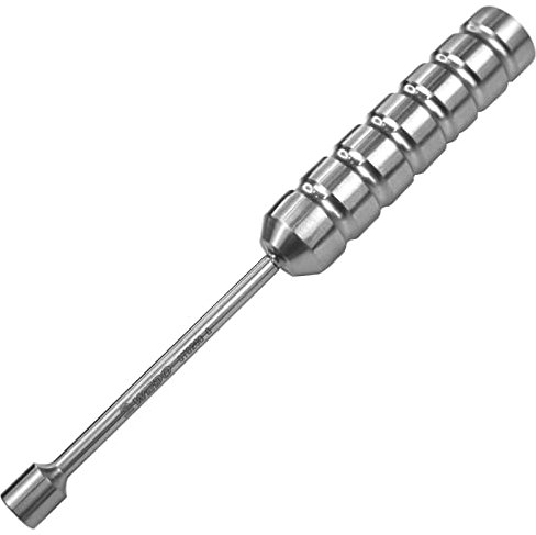 WEDO Sechskant-Steckschlüssel aus Edelstahl, 8 mm Sechskantkopf, Länge 100 mm, korrosionsbeständig, rostfrei, extrem stark, langlebig, DIN-Standard, gesenkgeschmiedet