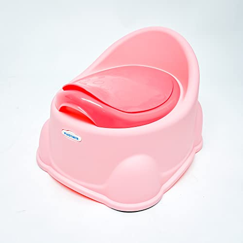 PLASTIMYR - Orinal Bebe WC SASY | Fomenta Autonomía Infantil | Protección Antisalpicaduras y Soportes Antideslizantes | PVC Suave y Resistente, Rosa - 002