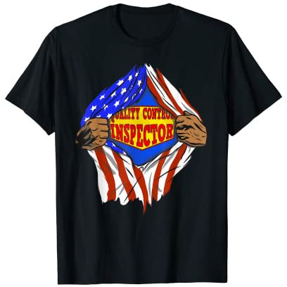 Inspector Hero Job Funny Super Quality Control Inspector T-Shirt