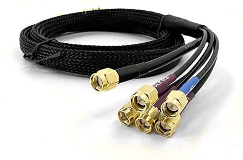 SELFSAT MWR Router Verlängerungskabel - 6 x 1 Meter schwarz