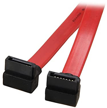 EVURU 5pcs SATA 3 III Cable, ángulo Recto 90 Sata3 Cable de Datos Planos compatibles con Maxtor Seagate Sa Hitachi HDD SSD CD-ROM (Size : 36 Inches, Color : 90 Degree Red)