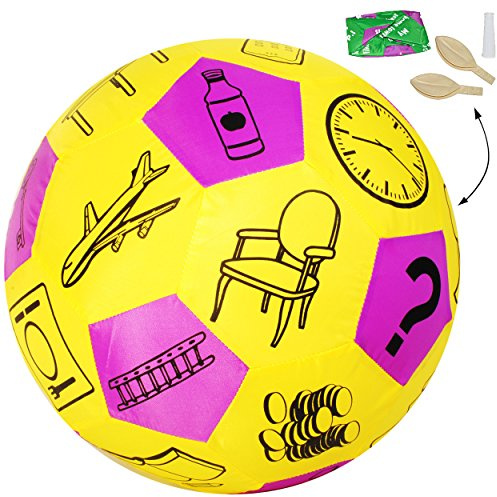 alles-meine.de GmbH XL - Lernspielball - Erzählball - Geschichten/Story - alle Sprachen ! - Ø 40 cm - Lernspiel Ball - Lernen & Üben & Kennenlernen - Lernball - Kinder/Er..