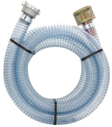 FLEXTUBE FT-S STORZ C + SAUGKORB - Ansaugschlauch 50mm (2 Zoll) + Storz C Kupplung + Saugkorb, Länge 2m, Saugschlauch, Pumpenschlauch, Wasserschlauch, Schmutzwasserschlauch