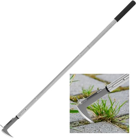 Couteau désherbeur Manuel,désherbeur à Manche Long,138-105-69cm réglable,Outil Désherbage pour Jardin，désherbeur Ergonomique