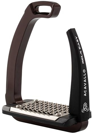 ACAVALLO Sicherheitssteigbügel Rel-X Easy, Braun