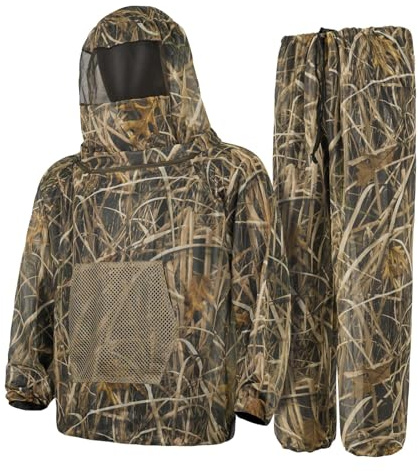 LOOGU Mosquito Suits, Net Bug Pants & Jacket Hood Sets - Ultra-fine Mesh - With Fishing, Hiking, Camping and Gardening