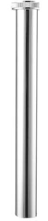 Hoite Edelstahl Universal Rohrsiphon 300mm Universal Spülbecken Ablaufverlängerung Tauchrohr mit Mutter Dichtung Gummischeiben