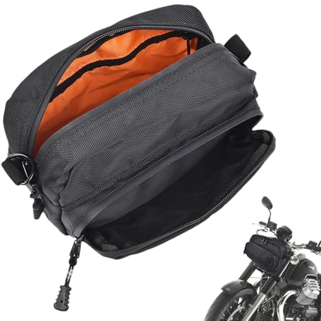 para Manillar de Moto, de Cambios de Tela, Moderna de equitación, Resistente al Agua, de Utilidad Fuerte, de Carga de clásica, Correa de Montaje Frontal Duradera