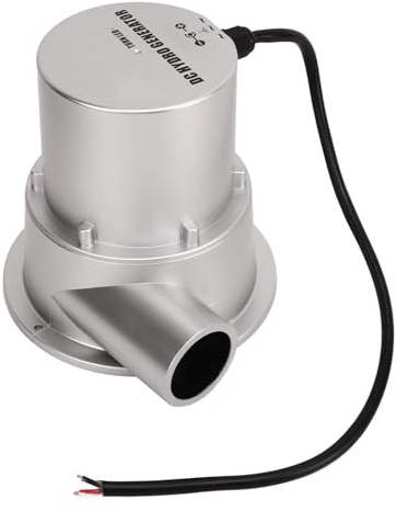 Generic Generador Hidroeléctrico de Turbina de Agua Motor sin Escobillas Alta Eficiencia de Conversión para Generador Hidráulico de Fuerza de Agua Pequeña, Fácil Instalación, Material ABSDC (SJ18C)