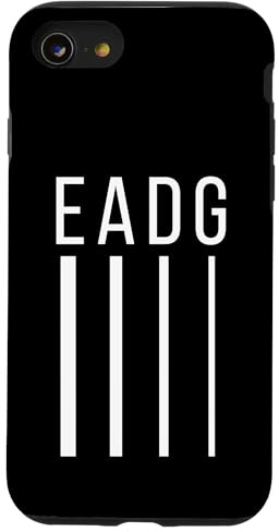 EADG Guitare Basse 4 Cordes Blanc Coque pour iPhone SE (2020) / 7/8