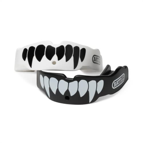 Battle Zahnschutz (2er-Pack), schwarz/weiß, Erwachsene