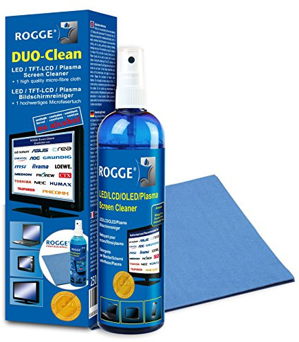 ROGGE Duo-Clean Original Grosspackungen (15er Pack) LCD-TFT-LED TV+Plasma Screen Cleaner.