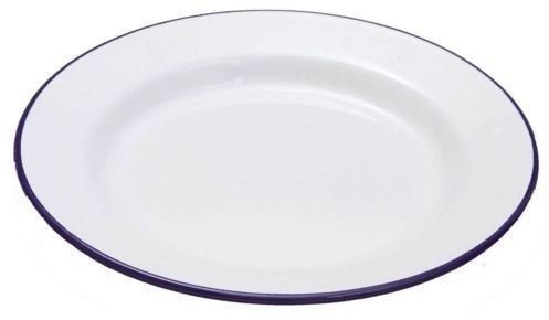 Enamel Pie/Dinner Plate 24cm - Perfect for Apple pies. (Pack of 6)