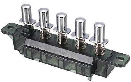 sourcingmap MQ165 AC 250V 4A Piano Type Key Board Switch for Range Hood