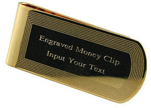 Select Gifts Edge Geldklammer Gold-Ton eingraviert in Meldung
