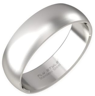 Fly Style Breiter Edelstahl Bandring - Herren Damen Daumenring - Hochwertiger Verlobungs- und Ehering
