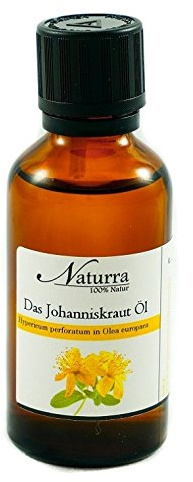 Naturra Johanniskrautöl Johanniskraut Mazerat BIO - 50ml Apothekerflasche Rotöl