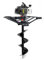 Wiltec Set Benzin Erdlochbohrer 2 Personen mit 200 mm Bohrschnecke, 2,2 kW 3 PS 63,3ccm Pfahlbohrer Pflanzenbohrer