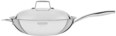 Tramontina Wok anti-adhésif 3 plis en acier inoxydable 32 cm (5,2 l)