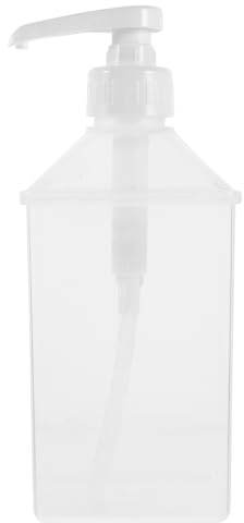 Cabilock Squeeze Condiment Jar, Syrup Honey Pump Bottles Dispenser, Transparent Reusable Ketchup Containers for Juices, Smoothies, Sauces, 1100ML