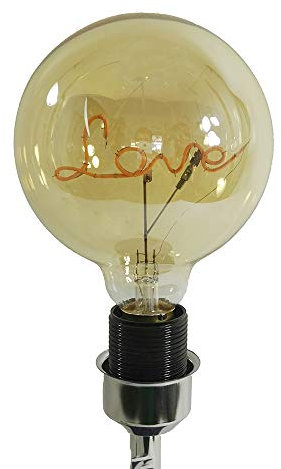 Dapo LED Deko-Leuchtmittel Fassung E27 2Watt LED-Lampe Deko-Leuchte-Glühbirne Beleuchtung im Retro Vintage Look Birne mit Glühfaden (Amber-orange)