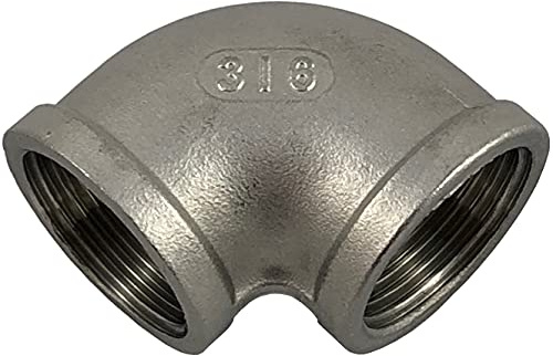 Gewindefitting Edelstahl Winkel 90 Grad VA IG/IG Fitting (2 Zoll)