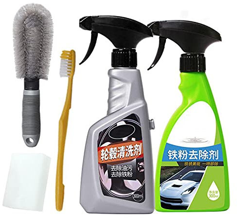 NFLOBD Wheel Cleaner, Liquid Care Alloy Wheel Clean Restorer, Extreme Iron Contamination Fallout Remover, for Car Paint, Wheels Safe Washing -300ml