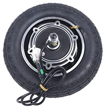 Elektro-Scooter Reifenmotor, 10 Zoll Universell Elektroroller Motor Nabenmotor 36V 350W, Anti-Rutsch-Reifen, Universal Motor