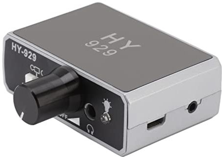 HY 929 Détecteur de Fuite D'eau, Kit D'accessoires de Détecteur de Fuite de Conduite D'eau à Haute Intensité Moniteur de Fuite de Conduite D'eau Souterraine avec écouteurs