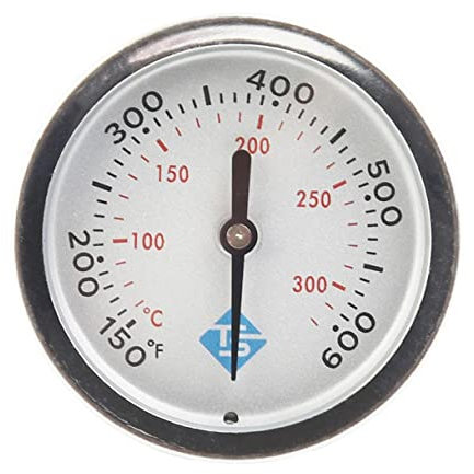 Weber Thermomètre de four en métal pour barbecue 150-600 ℉ avec pointeur en acier inoxydable