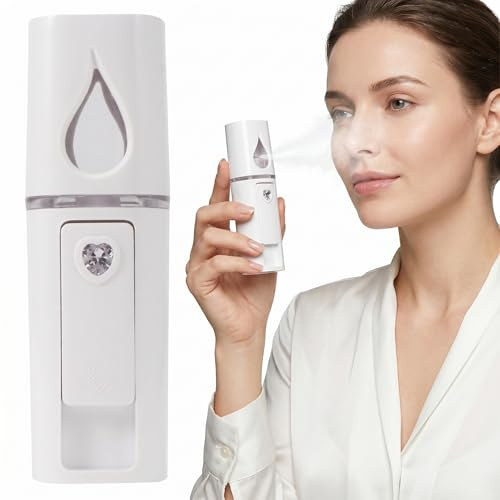 Beavorty Gesichtsdampfer mit Nano-nebelspray Kompaktes und Leichtes Tragbares Dampf-feuchtigkeitsgerät