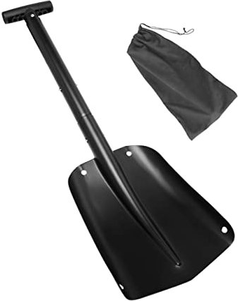Toddmomy Schneeschaufel Klappschaufel für Auto Wandern zusammenklappbarer Werkzeug größere Spatenschaufel einziehbare Eiskratzer Metall kleine Schaufel Reisen Aluminiumlegierung