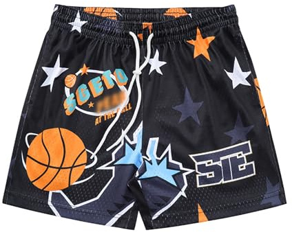 DIOTSR Basketball-Shorts für Herren, mit Kordelzug, Laufen, Workout, Sommer, coole Freizeit-Shorts